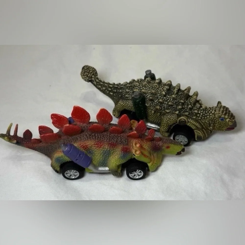 Dinosaur Toys for Kids 3-5 Pull Back Toy Cars 4 Pack Dino Toys for 3 4 5 and up